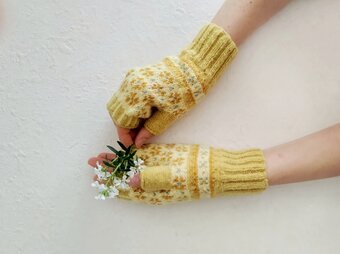 フェアアイルウォーマー＊infiorata-s・ mimosa yellow＊