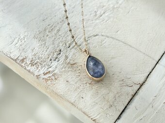K10[深海庭園dumortierite in quartz]PTの画像