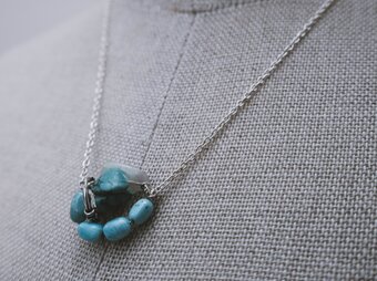 mineral necklace(ターコイズ）の画像