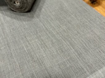 本麻　小千谷縮千鳥格子　反物の画像