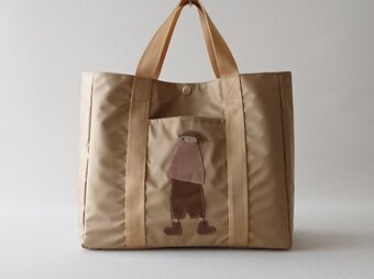 annco nylon tote [beige gold]の画像