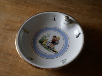 LIMOGES リモージュのヒータープレート　お皿　ブロカント　フランスアンティーク