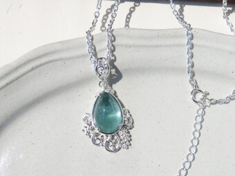 モス アクアマリン ネックレス / Moss Aquamarine Necklace