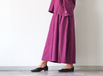 着丈が選べる、四枚はぎ起毛コットンフレアスカート/ブーゲンビリア