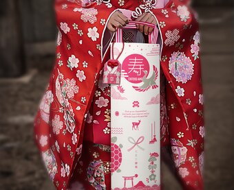 おしゃれな七五三 飾れる千歳飴袋：縁起物（小判抜き） | iichi 日々の