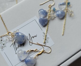 14kgf 】涼しげで洗練された輝き＊ブルージルコン ピアス/イヤリング