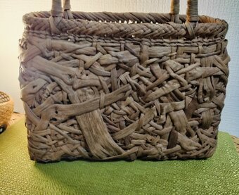 胡桃皮 網代編み かごバッグ（内布付き） | iichi 日々の暮らしを