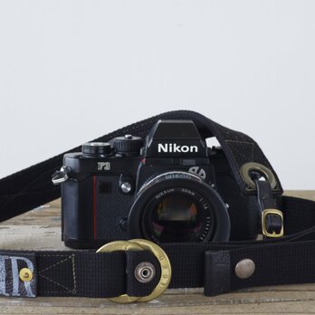 RING STRAP BLACKカメラストラップ[受注生産]の画像