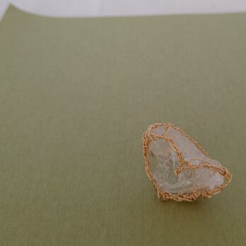 heart ring(アーカンソー水晶）の画像