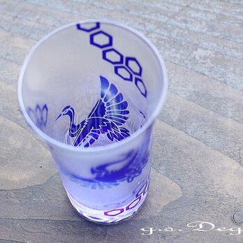 清酒杯（ﾋﾞｱｸﾞﾗｽ）「瑞祥・瑠璃」の画像