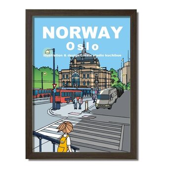 ポスターA3サイズ　ノルウェー国立劇場（ノルウェー・オスロ）の画像