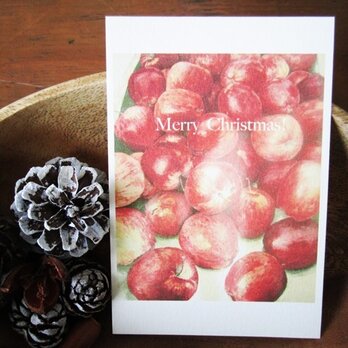 christmas ごろごろ林檎 / postcard 2枚組の画像