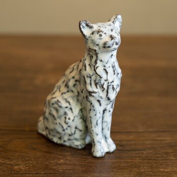 【オブジェ】ながまつげの猫