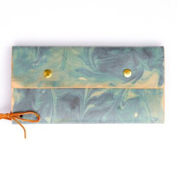 選べる財布/CHOOSE 長財布 マーブリング ブルー