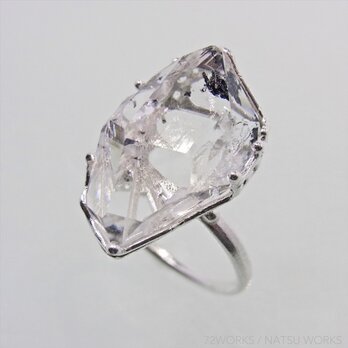 ハーキマー・ダイア  Herkimer Diamond Ring ⑦の画像