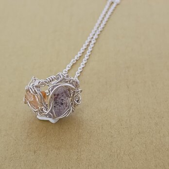 mineral necklace(シトリン・スーパーセブン）の画像