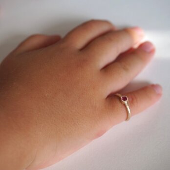 Birthstone baby ring [R050babyK10]の画像