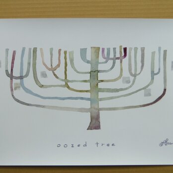 ゆる絵　oozed tree A3の画像