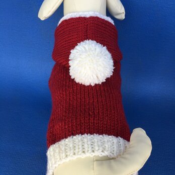 小型犬用フード付セーターの画像