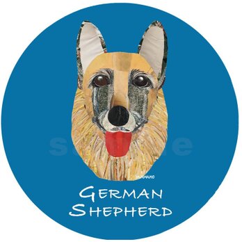 ジャーマン・シェパード《犬種名ステッカー/大型犬》の画像