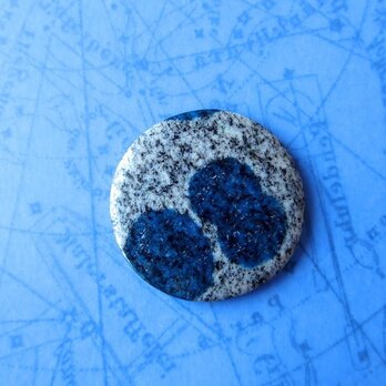 K2　アズライトグラナイト　Blue spirits circle　25ｍｍ/ ルース・カボションの画像
