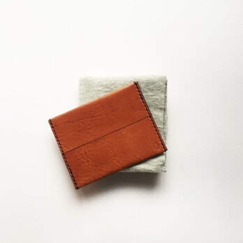 革のポケットティッシュカバー　胡桃色の画像