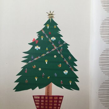 クリスマスツリー ウォールシールの画像