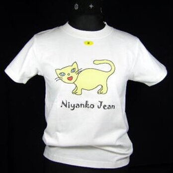 ★★オリジナルデザイン★黄色い猫のTシャツ・新品★★の画像