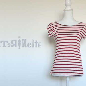 [一点もの ]イタリア人作家のストライプTシャツの画像