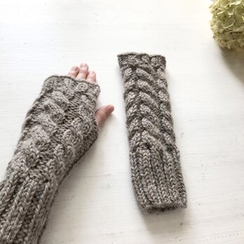 アームウォーマー[モカ・long]