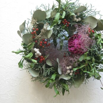 芍薬のchristmas-wreathの画像