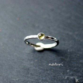 【tronc】sv925 peridot ringの画像