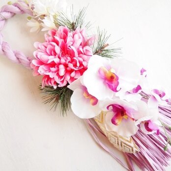 お花が可愛いお正月飾り＊ループP１６１５の画像