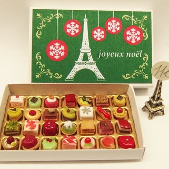 マッチ箱の中のミニチュア　フランスのお菓子　ノエル　116の画像