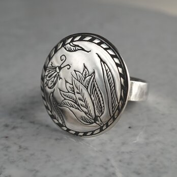 Sarasa tulip ring {R022SV}