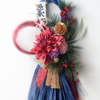 SALE 数量限定【T1 2017年新作・お正月しめ縄飾り】タッセル型　コン