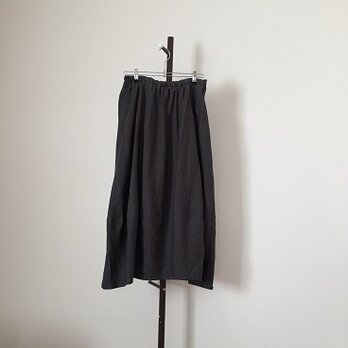 墨黒リネンのバルーンスカートM~Lの画像