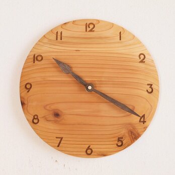 「maroさまご注文の品」掛け時計 丸 杉材の画像