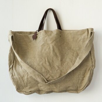 mormyrus hemp 2way tote (Y) NATの画像