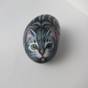 アメショーの石猫の画像