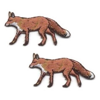 アップリケワッペン-きつね 2枚146　狐の画像