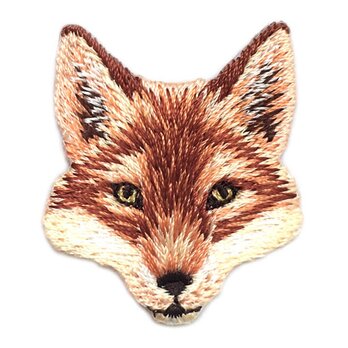 アップリケワッペン　きつねの頭 W-0811　フォックス  狐の画像
