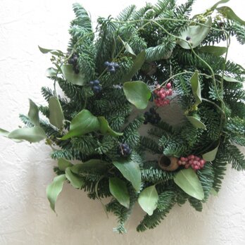 山葡萄の実のchristmas-wreathの画像