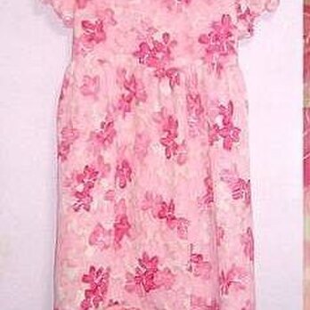 着物リメイク♪桜色ワンピース♪春の画像