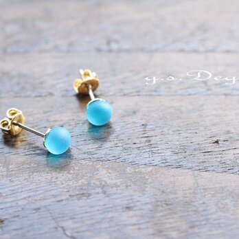 極小チタンピアス・SkyBlue