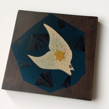 トリのコースター【青】