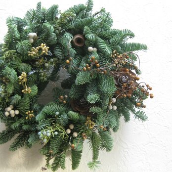 木の実のchristmas-wreathの画像
