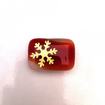 金箔　雪　red