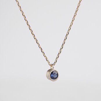 K18 Sapphire birthstone necklace[P033K18SP]の画像