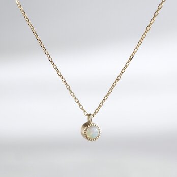 K18 Opal birthstone necklace [P033K18OP]の画像
